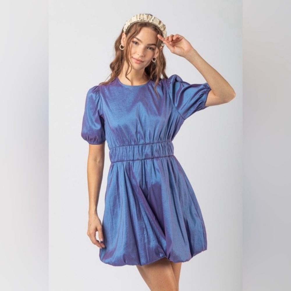 NEW IN Iridescent Bubble Skirt Party Dress